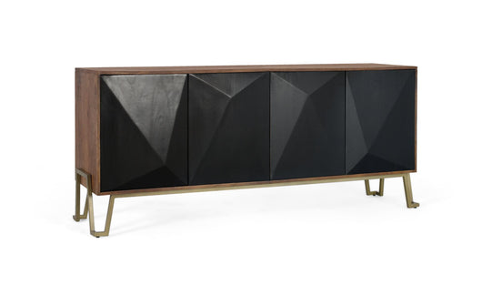 Credenza a quattro ante in legno di mango 180 cm