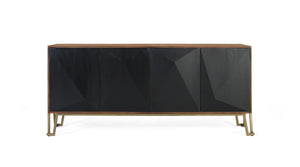 Credenza a quattro ante in legno di mango 180 cm