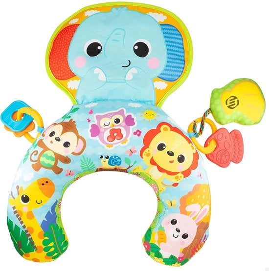 Cuscino di Attività per Bambini - Cuscino per Tummy Time - Giocattoli per Bambini - Regalo per la Maternità - Regalo per Festa di Benvenuto - Cuscino per Tummy Time - Cuscino per Bambini in Posizione Ventrale
