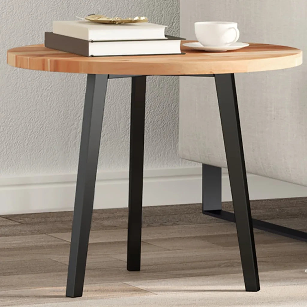 vidaXL Piano Tavolo Rotondo Ø50x2 cm in Legno Massello di Acacia