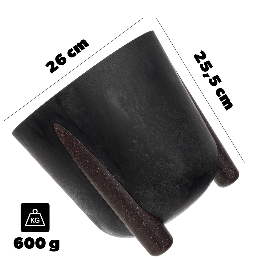 Vaso da fiori KADAX, coprivaso, fiori su gambe, con inserto, supporto per fiori, nero, 26 cm