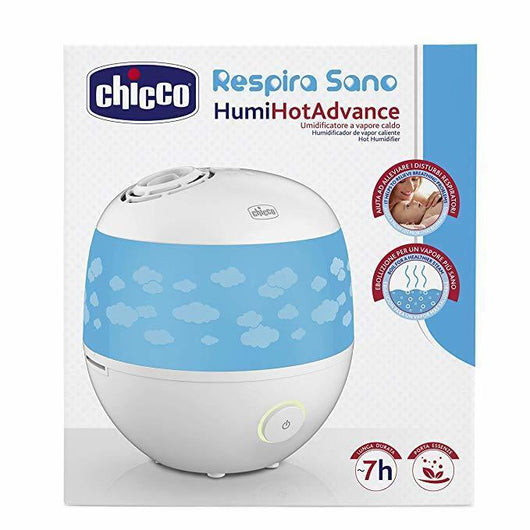Chicco Humi Hot Advance umidificatore Vapore Blu, Bianco