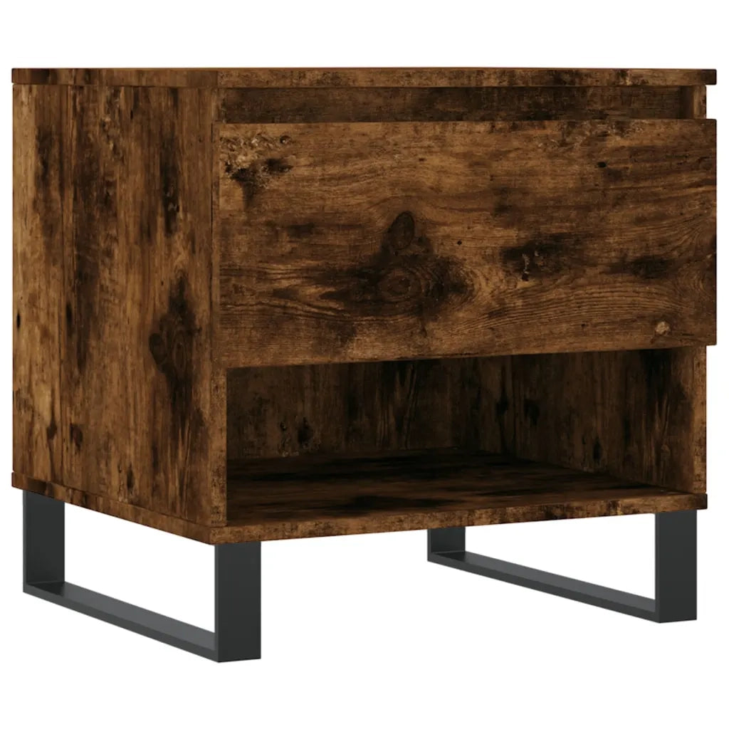 2 pz Tavolini salotto | Tavolino da caff¨¨ | Tavolino da Soggiorno Rovere Fumo 50x46x50 cm Legno Multistrato