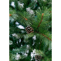 Albero di Natale Stoccolma 225 cm 1369 rami con pigne in pvc