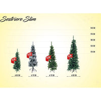 Albero di Natale Sestriere Slim 210 cm 640 rami in pvc