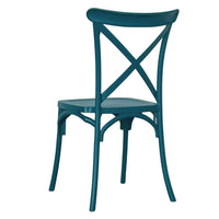 Sedia Sprint in plastica polipropilene verde petrolio monoblocco impilabile