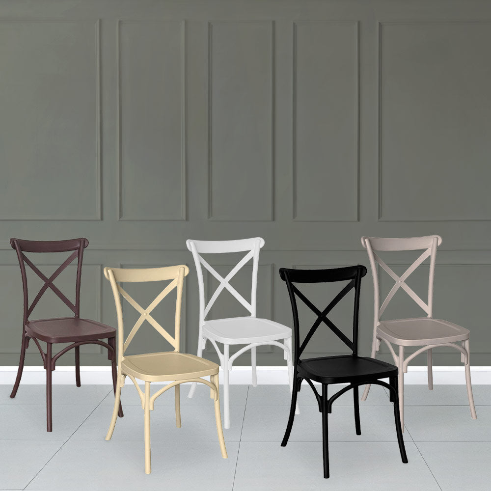 Sedia Sprint in plastica polipropilene verde petrolio monoblocco impilabile