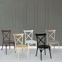 Sedia Sprint in plastica polipropilene verde petrolio monoblocco impilabile