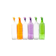 Bottiglia igl olio vetro tappo dosatore colori ass. lt 1,0