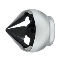 2 POMOLI A BULBO IN ALLUMINIO CROMO