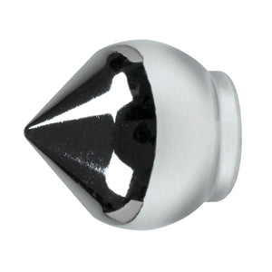 2 POMOLI A BULBO IN ALLUMINIO CROMO