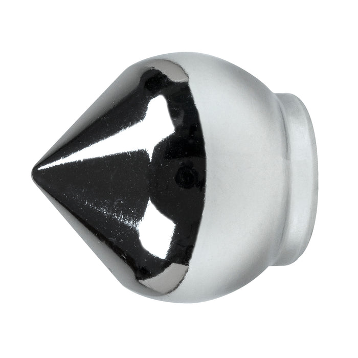 2 POMOLI A BULBO IN ALLUMINIO CROMO