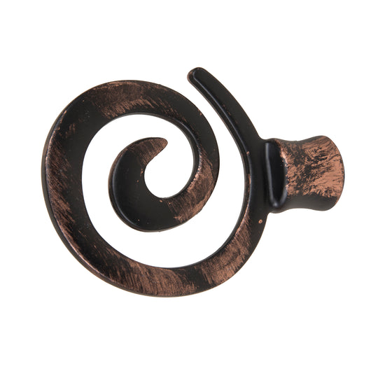 2 POMOLI A SPIRALE IN ALLUMINIO NERO/ RAME