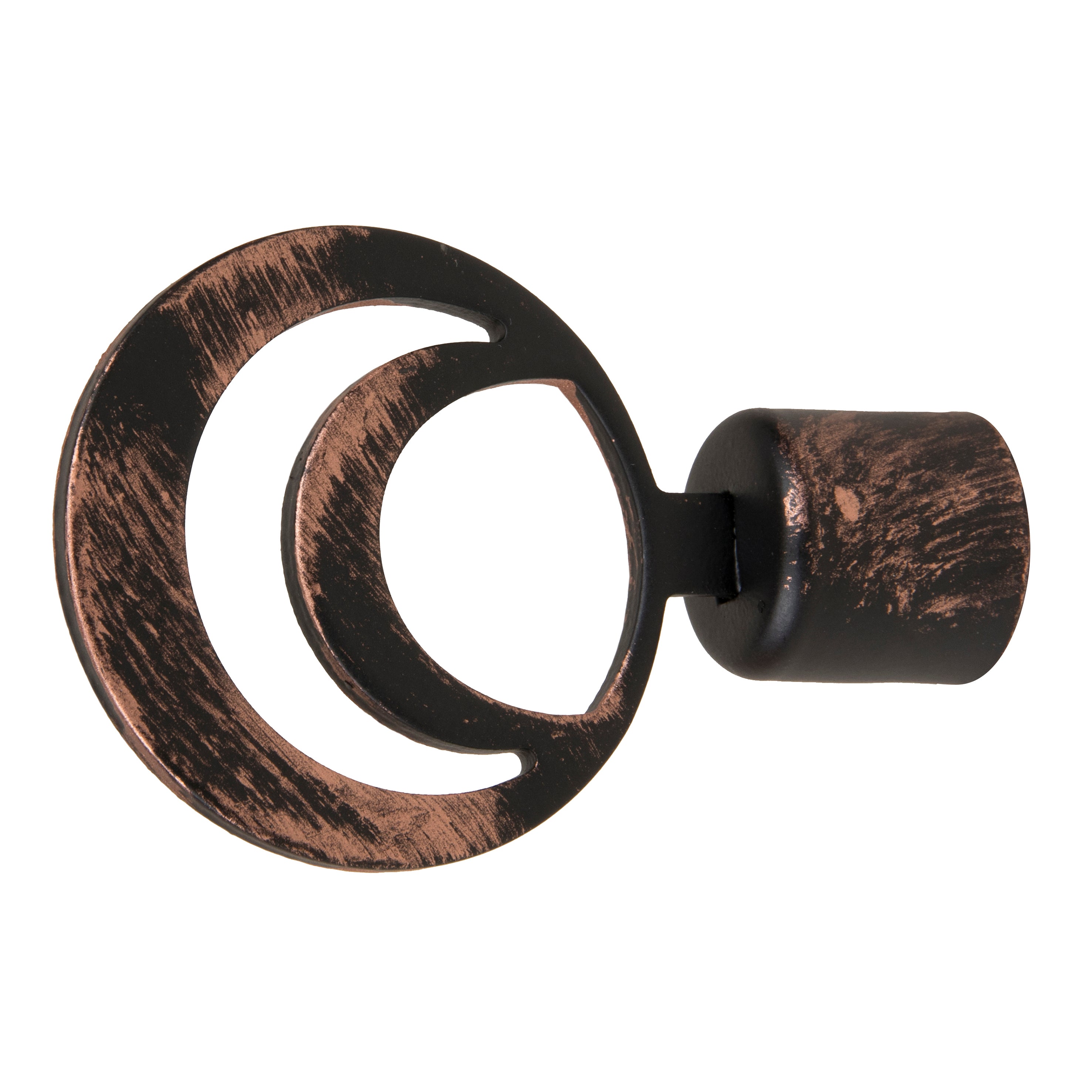 2 POMOLI A CERCHIO IN ALLUMINIO NERO/ RAME