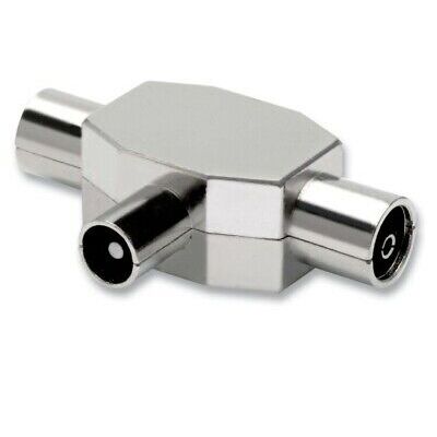 ADATTATORE 2 PRESE ANTENNA 75 OHM IEC + SPINA ANTE