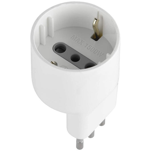 ADATTATORE SCHUKO 10A DISASSATO BIANCO