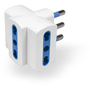 ADATTATORE 3 USCITE 16/10A BIPASSO CON SPINA 16A.