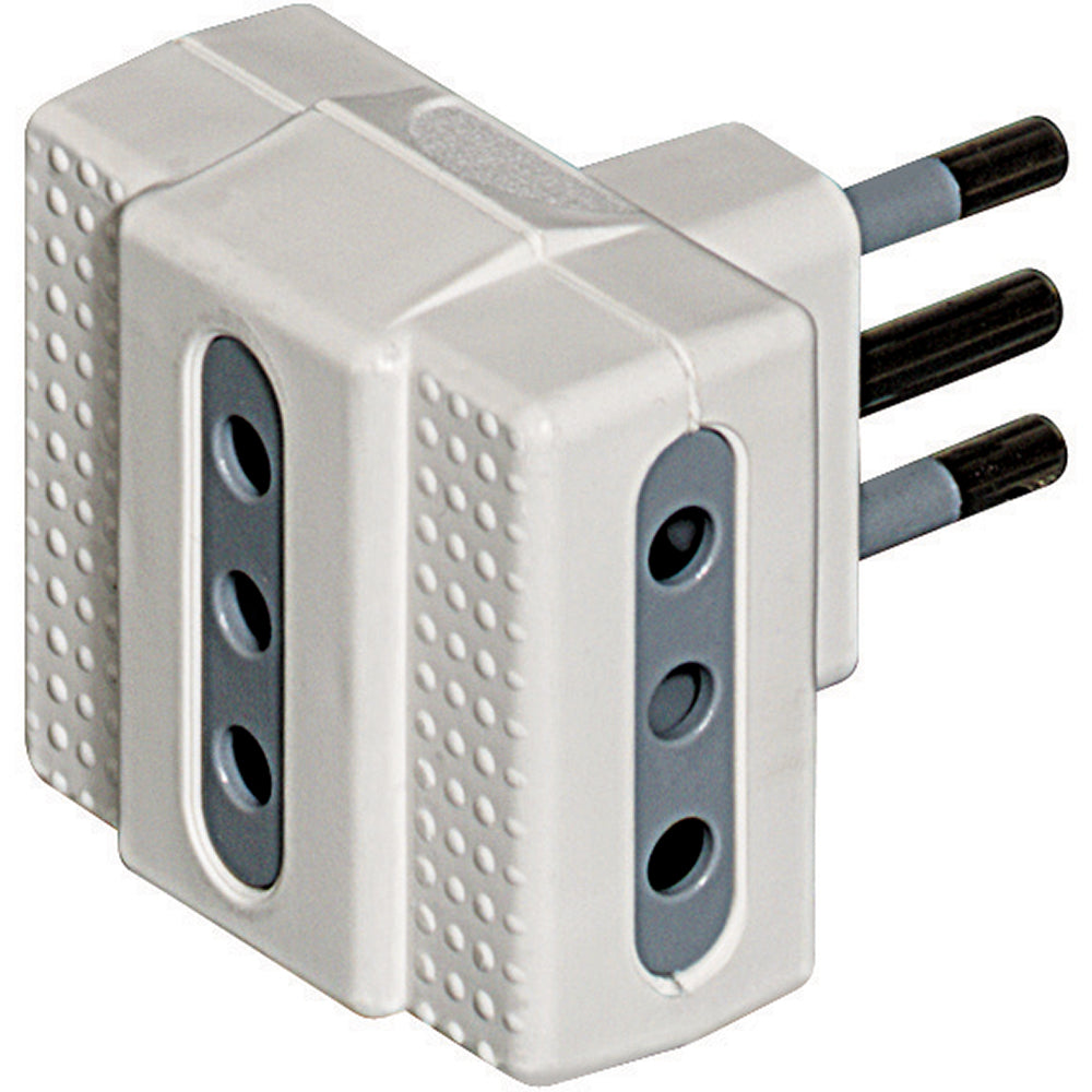 ADATTATORE TRIS 3 SP 10A BCO