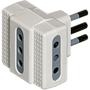 ADATTATORE TRIS 3 SP 10A BCO