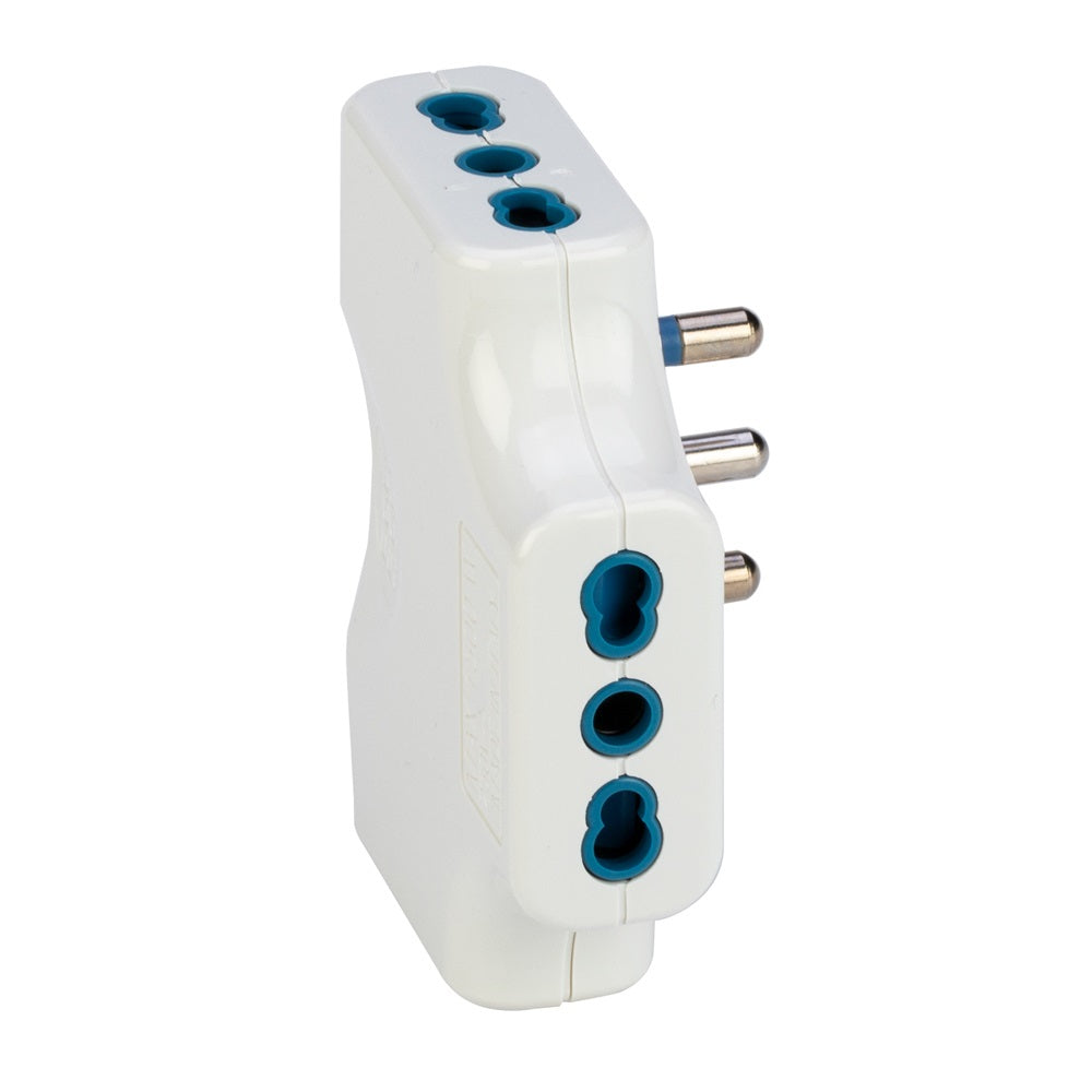 ADATTATORE TRIPLO SPAZIOZERO 16A BIANCO