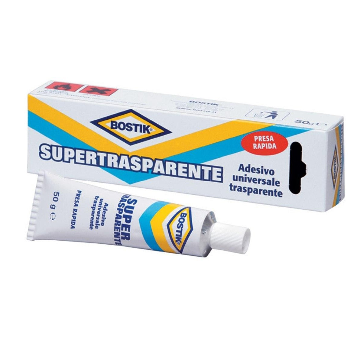 ADESIVO UNIVERSALE SUPERTRASPARENTE 50GR TUBETTO