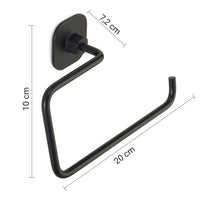 ANELLO PORTASALVIETTE TEIDE 20XH10CM NERO MATT.