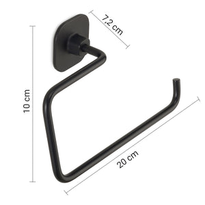 ANELLO PORTASALVIETTE TEIDE 20XH10CM NERO MATT.