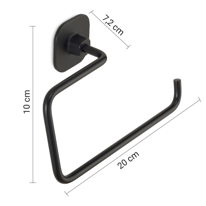 ANELLO PORTASALVIETTE TEIDE 20XH10CM NERO MATT.