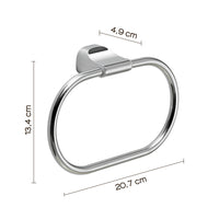 ANELLO PORTASALVIETTE STELVIO 21XH13CM CROMO.