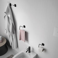 ANELLO PORTASALVIETTE TEIDE 20XH10CM NERO MATT.