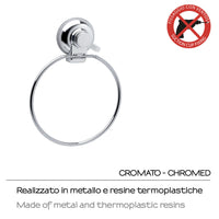 ANELLO PORTASALVIETTE HOT VENTOSA 16XH22CM CROMO