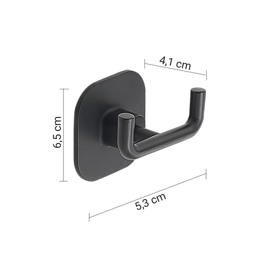 APPENDIABITI DOPPIO TEIDE 7XH6CM NERO MATT.