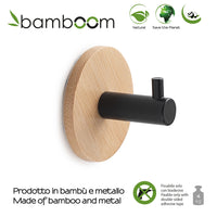 APPENDIABITI TONDO JUNCOS D.5X4CM BAMBU/NERO