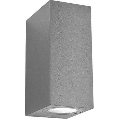 APPLIQUE BOTTICELLI 2X GU10 7X9XH15CM IP44 SILVER