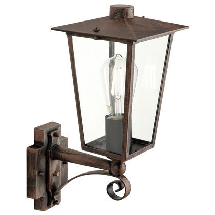 APPLIQUE IN ALTO RIBOT E27 17X26XH41CM RUGGINE