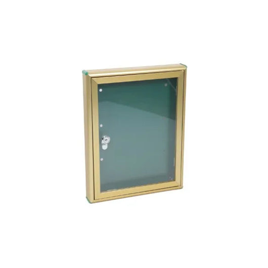 BACHECA PORTA AVVISI 29X4XH37CM ALLUMINIO BRONZO.