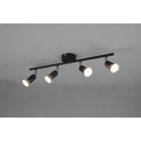 BARRA 4 SPOT PARIS GU10 50CM NERA.