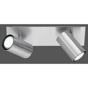 BARRA MARLEY 2 SPOT GU10 30X15CM NICHEL OPACO