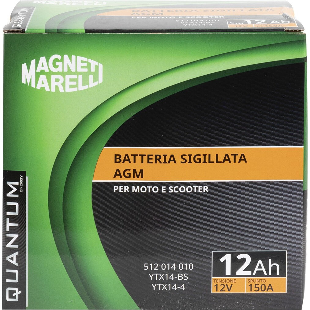BATTERIA MOTO QUANTUM 12AH AGM-CCA 150A SX