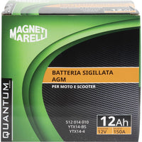 BATTERIA MOTO QUANTUM 12AH AGM-CCA 150A SX