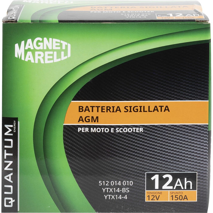 BATTERIA MOTO QUANTUM 12AH AGM-CCA 150A SX