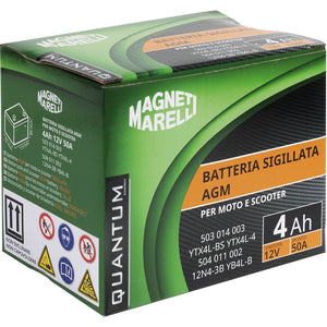 BATTERIA MOTO QUANTUM 4AH AGM-CCA 50A DX