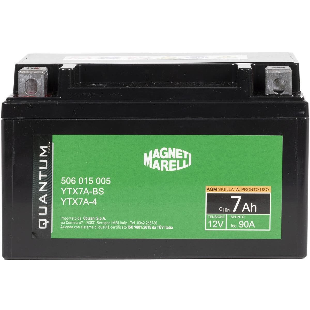 BATTERIA MOTO QUANTUM 7AH AGM-CCA 90A SX