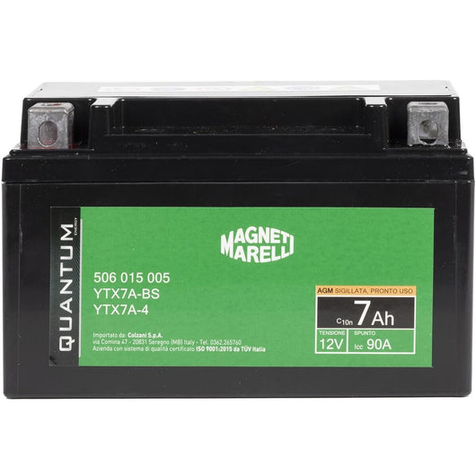 BATTERIA MOTO QUANTUM 7AH AGM-CCA 90A SX