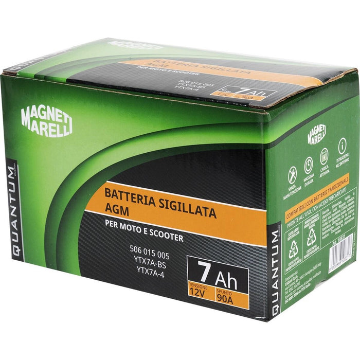 BATTERIA MOTO QUANTUM 7AH AGM-CCA 90A SX