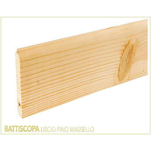BATTISCOPA PINO CM. 7X1X240 GREZZO
