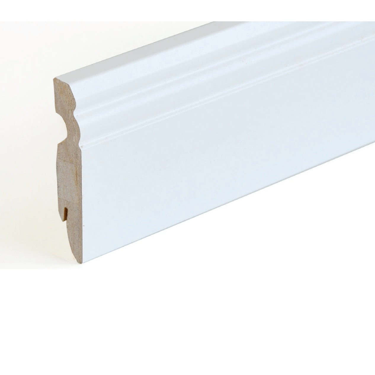 BATTISCOPA MDF DUCALE 90X15X2400MM BIANCO