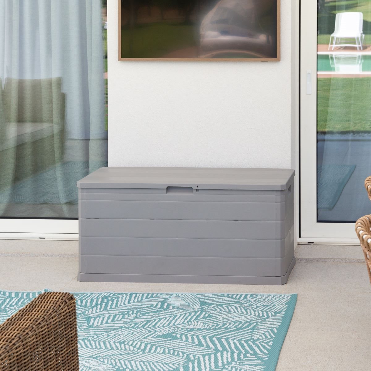 BAULE ELEGANCE 117X45XH56CM 280L TORTORA.