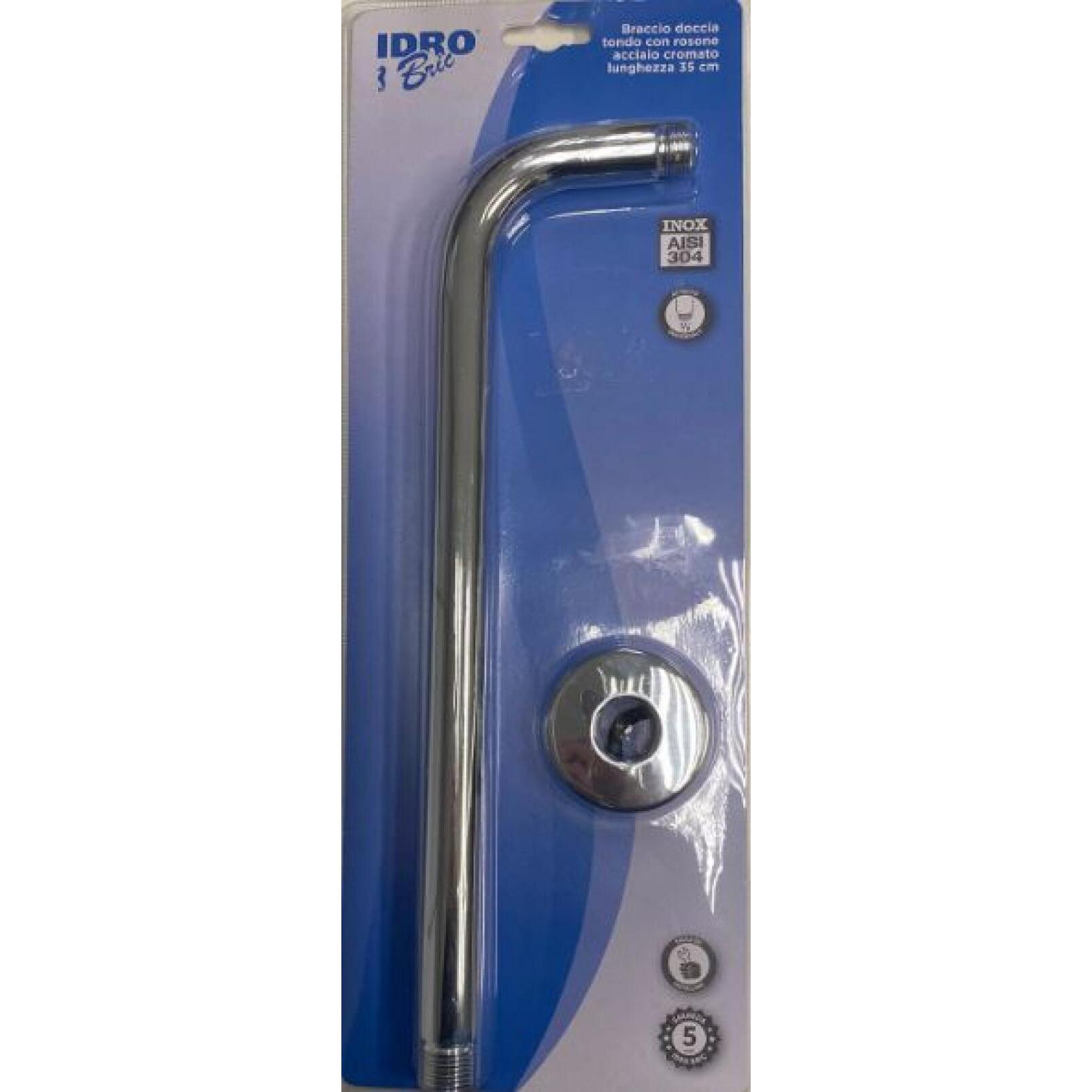 BRACCIO DOCCIA IN ACCIAIO 35CM