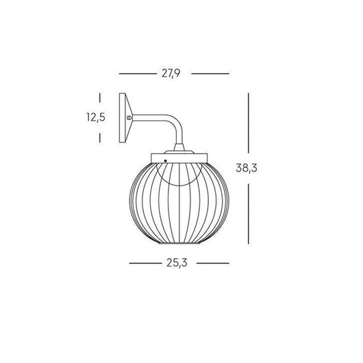 CAGE APPLIQUE BIANCO 18W LED 4000K